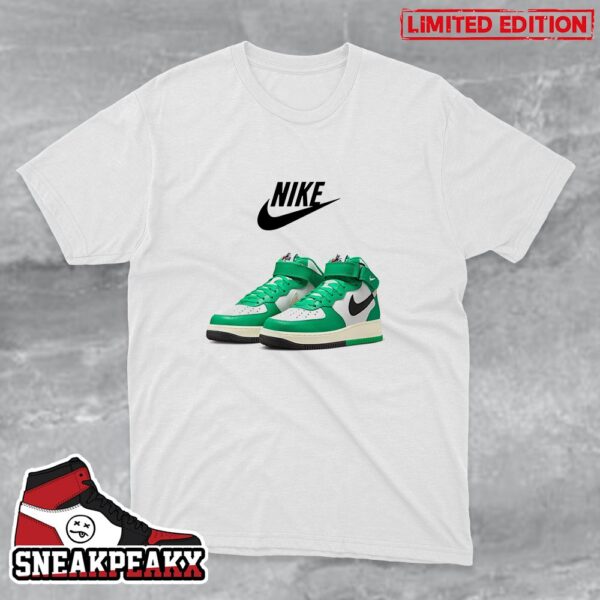 Nike Air Force 1 Low And Mid 07 LV8 Split Green Collection Sneaker T-Shirt