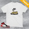 Tan And Pink Fit Out This New Nike Dunk High For Fall Sneaker T-Shirt