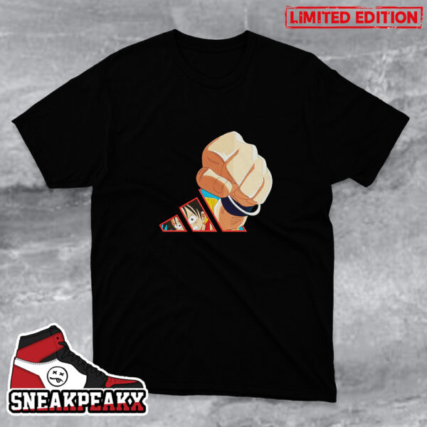 Adidas Logo x Monkey D Luffy One Piece Collaborations T-Shirt