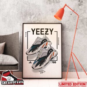 Adidas Yeezy Boost 700 Wave Runner Sneaker Home Decor Poster Canvas