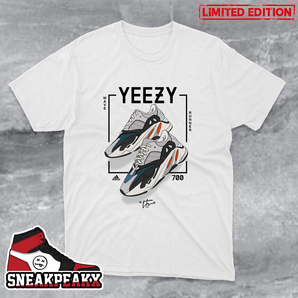 Problemer Kritisere undgå Adidas Yeezy Boost 700 Wave Runner Sneaker T-Shirt - SneakPeakX