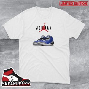 Air Jordan 3 Retro Blue Cement Sneaker T-Shirt