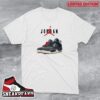 Nike Air Jordan Retro III 3 OG Black Cement 2018 Grey Fire Red White Sneaker T-Shirt