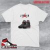 Nike Air Jordan Retro III 3 OG Black Cement 2018 Grey Fire Red White Sneaker T-Shirt