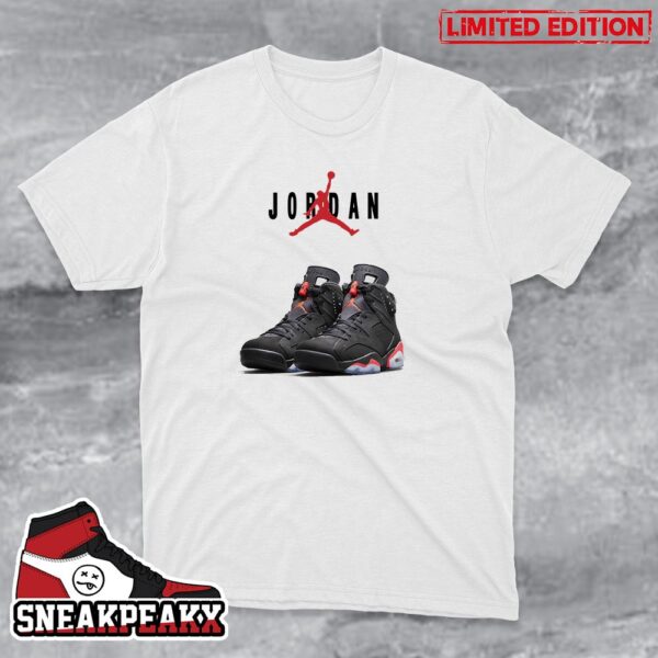 Air Jordan 6 Retro OG Bred Infrared Sneaker T-Shirt