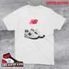 Nike WMNS Air Jordan 1 Mid College Grey And Gym Red Sneaker T-Shirt