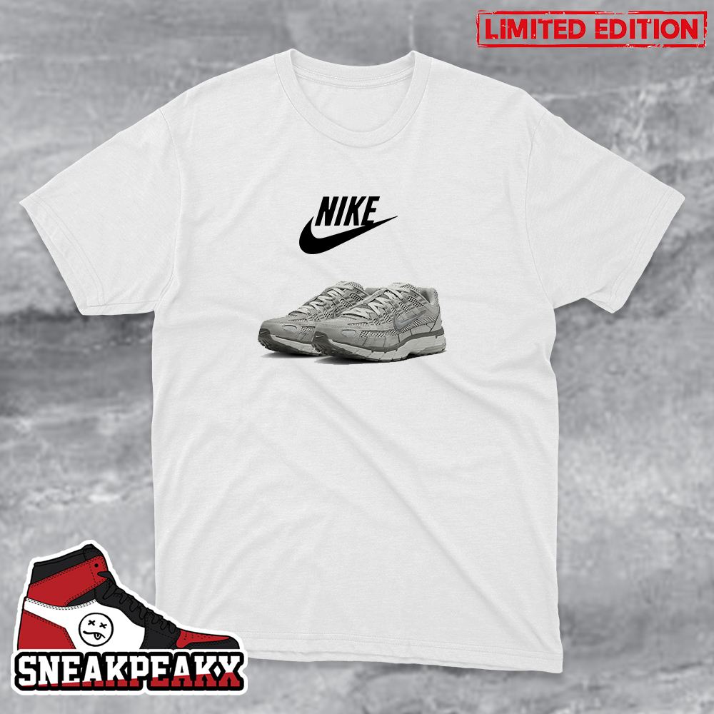 Dropped via Nike US Nike P-6000 Premium Metallic Silver Sneaker T-Shirt