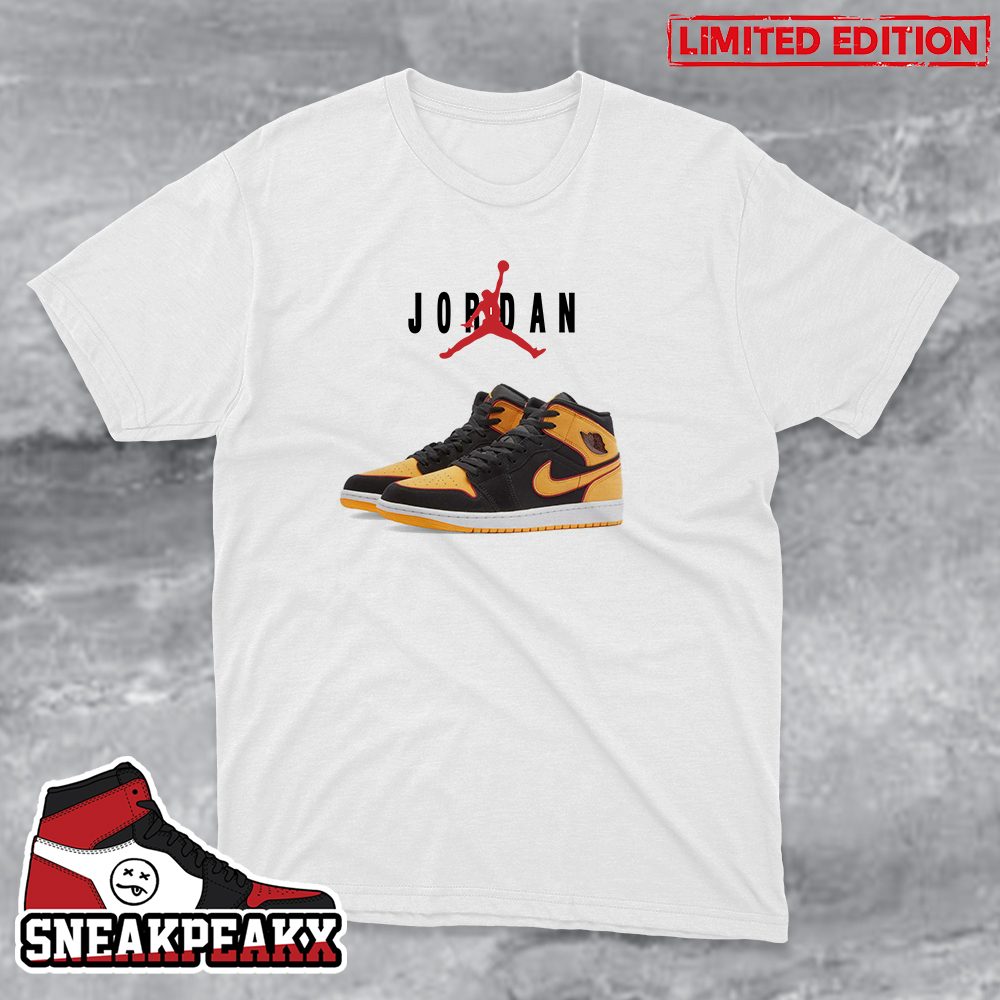 END Air Jordan 1 Black n Orange Collection Sneaker T-Shirt