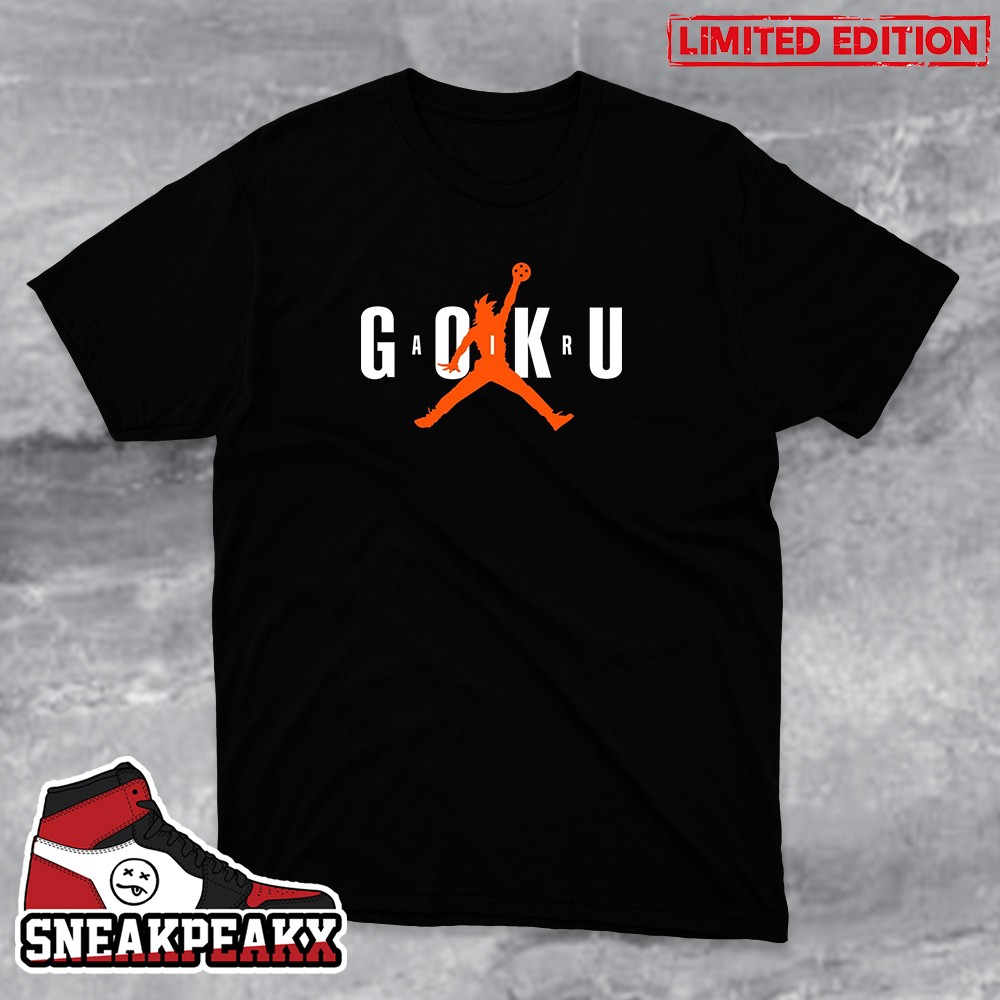 Goku Dragon Ball x Air Jordan Nike Logo Style T-Shirt