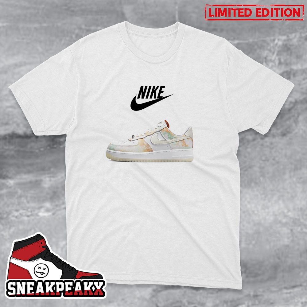 Nike Air Force 1 07 LX Paisley Tie Dye Sneaker T-Shirt