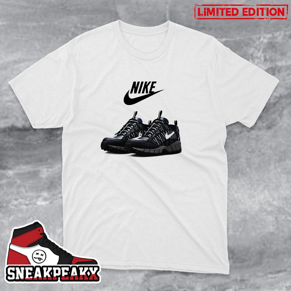 Nike Air Hurama QS Black And Metallic Silver Sneaker T-Shirt