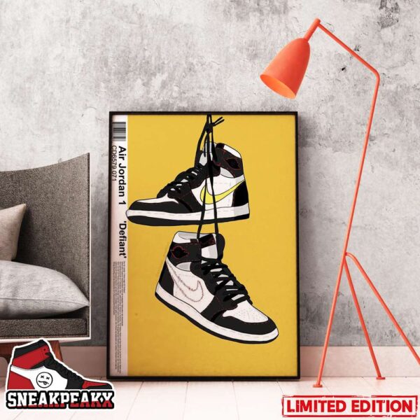 Nike Air Jordan 1 Defiant Sneaker Poster Canvas