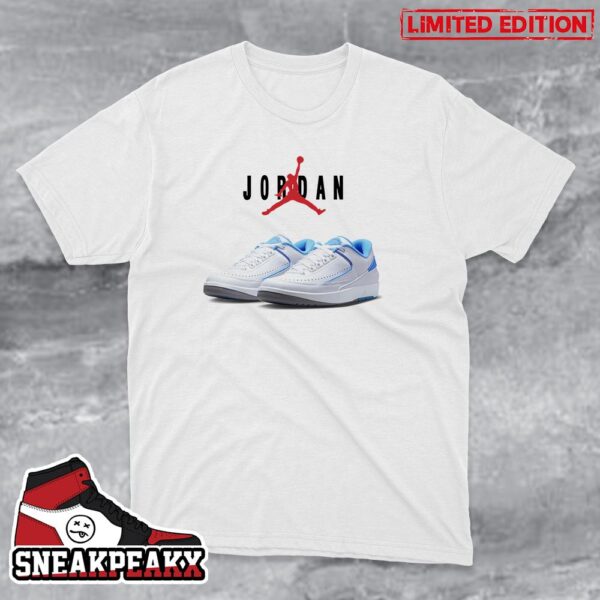 Nike Air Jordan 2 Retro Low UNC Sneaker T-Shirt