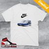 Nike Air Jordan 1 Mid Sky J Blue Sneaker T-Shirt