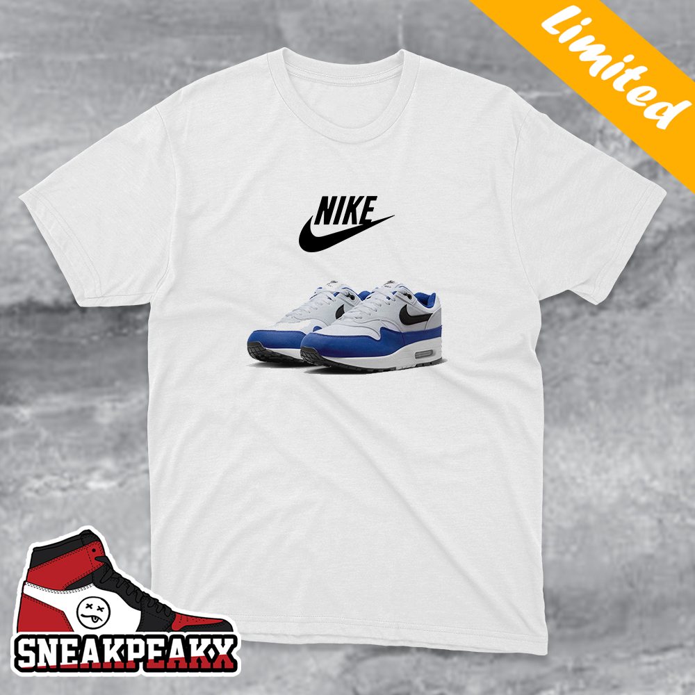 Nike Air Max 1 Deep Royal Blue Sneaker T-Shirt