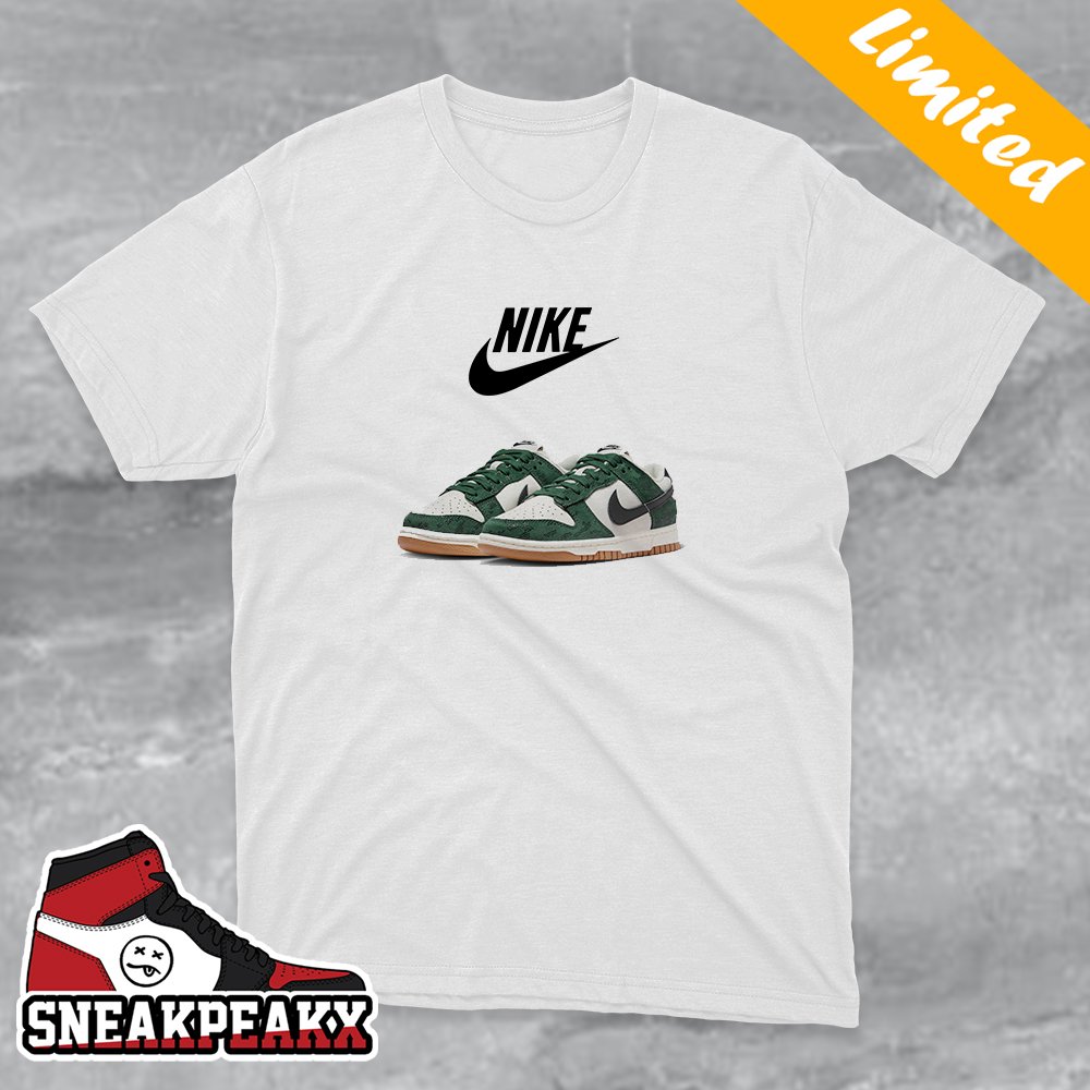 Nike Dunk Low Green Snake Official Images Sneaker T-Shirt