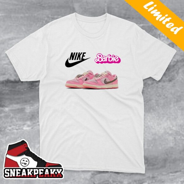 Nike Dunk Low Triple Pink Barbie Live Action Movie 2023 Dunk Sneaker T-Shirt