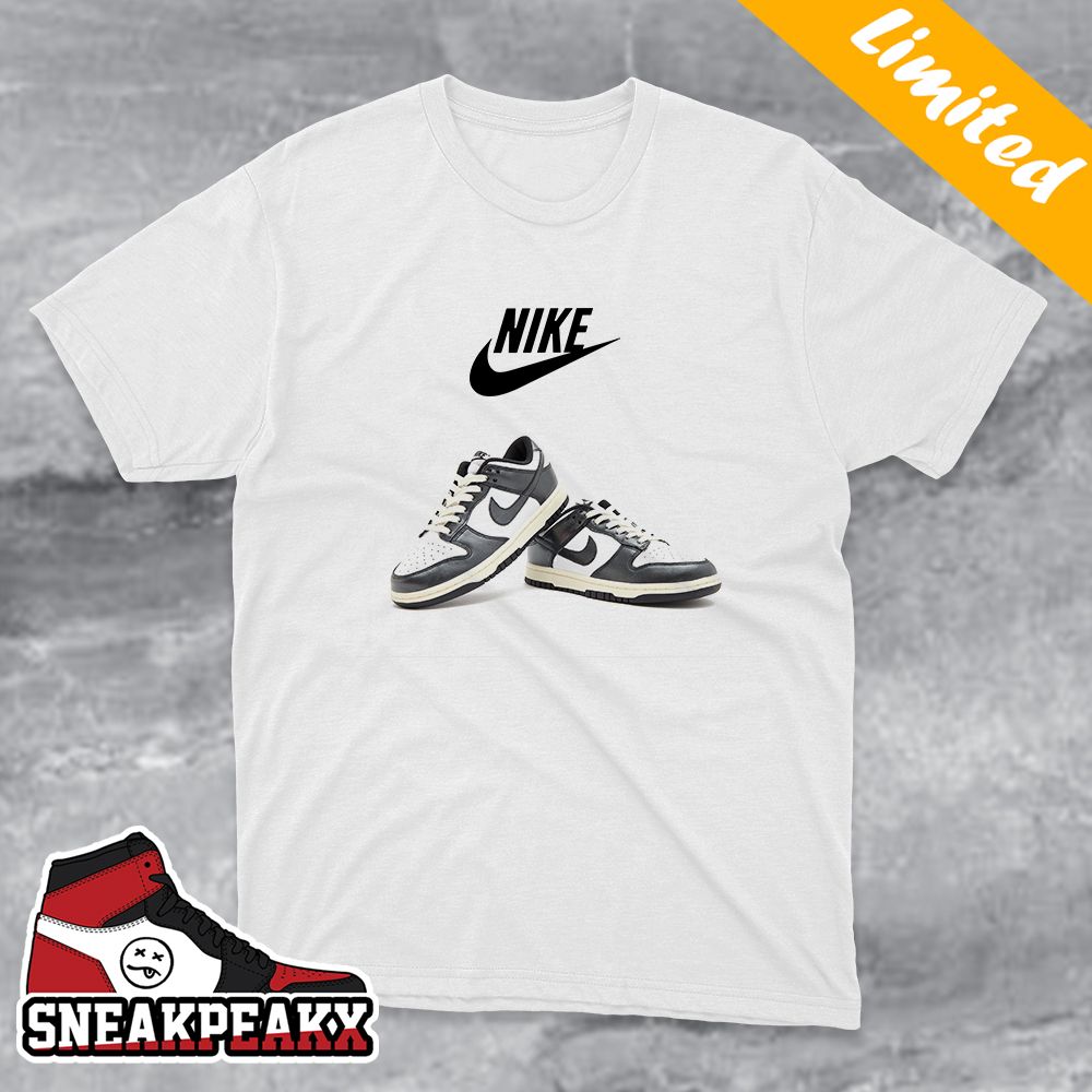 Nike Dunk Low Vintage Panda Sneaker T-Shirt