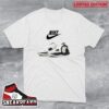 Nike Air Hurama QS Black And Metallic Silver Sneaker T-Shirt