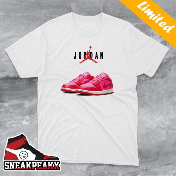 Nike WMNS Air Jordan 1 Low SE Pink Blast Sneaker T-Shirt