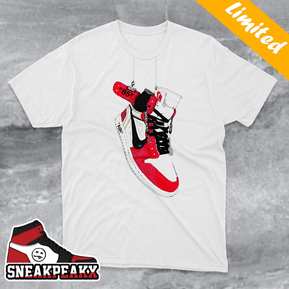 Off-White For Nike Air Jordan 1 Sneaker T-Shirt