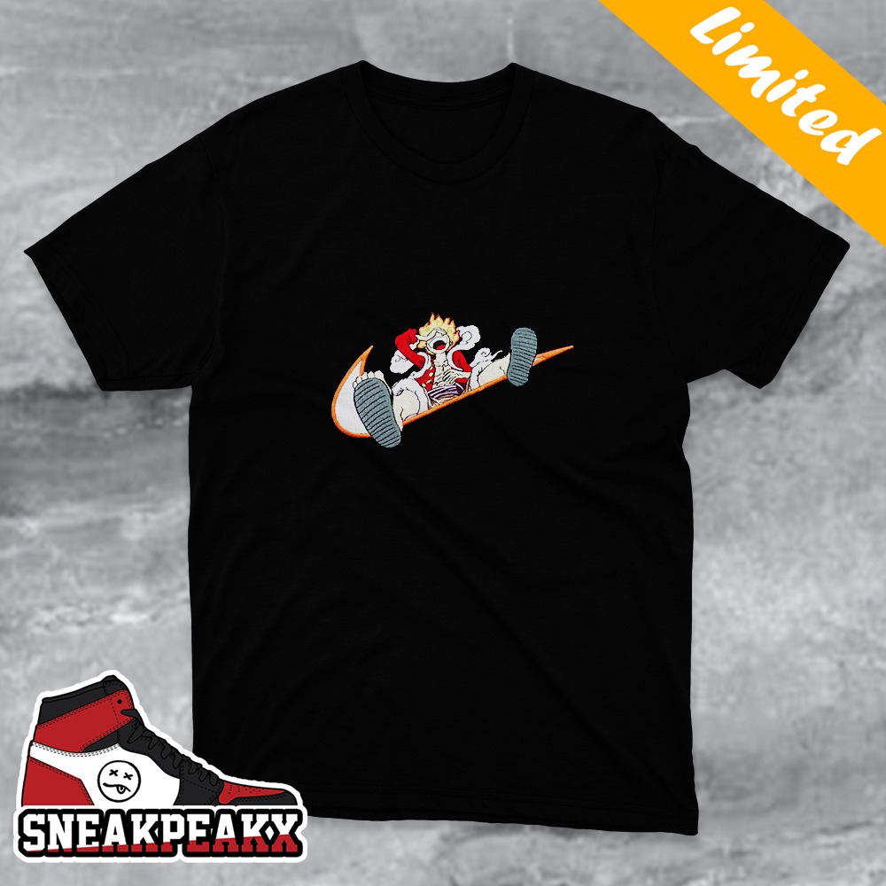 One Piece Luffy Gear 5 x Nike Swoosh Logo T-Shirt