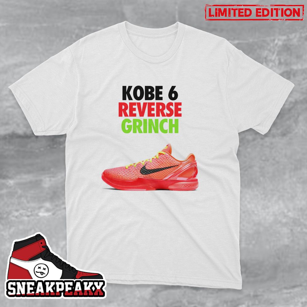 Reverse Grinch Nike Kobe 6 Protro Releasing December 16th Sneaker T-Shirt