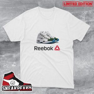 The Reebok Question Mid Green Toe Sneaker T-Shirt