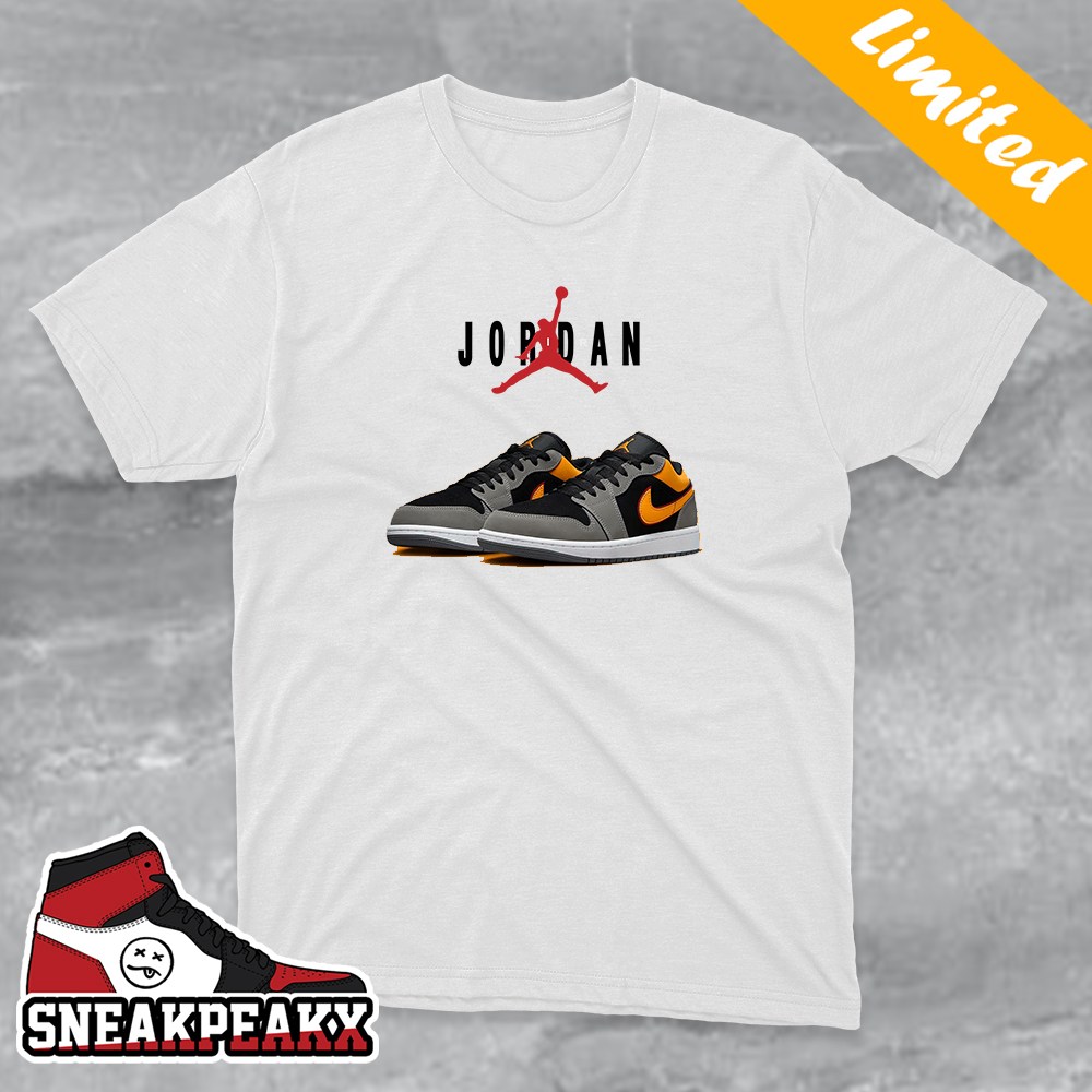 Air Jordan 1 Low SE Vivid Orange Sneaker T-Shirt