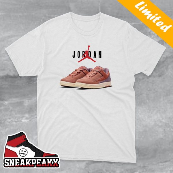 Air Jordan 2 Low Sky J Orange Official Images Sneaker T-Shirt