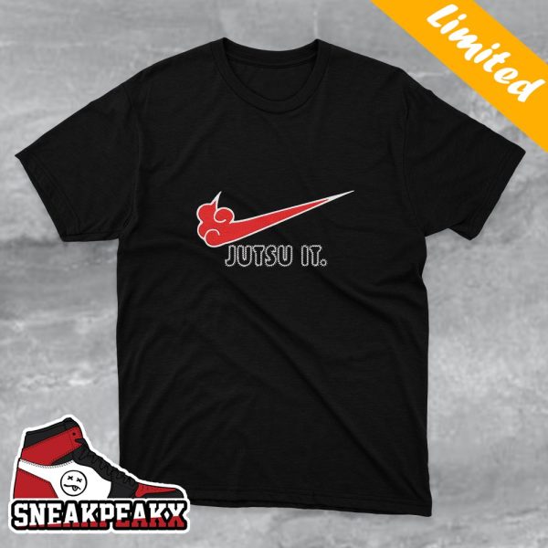 Jutsu It Funny Naruto x Nike Swoosh Logo T-Shirt