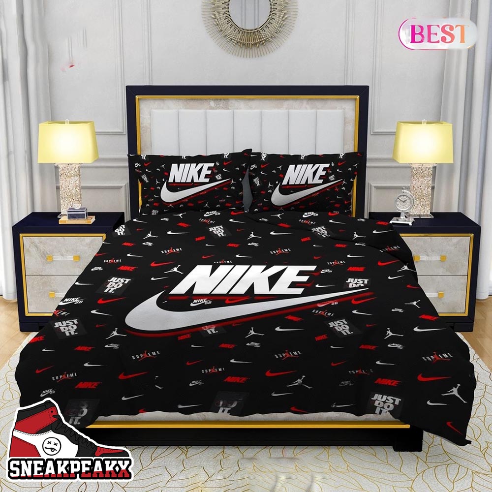 Nike Air Jordan Just Do It Supreme Design Nike Bedding Set
