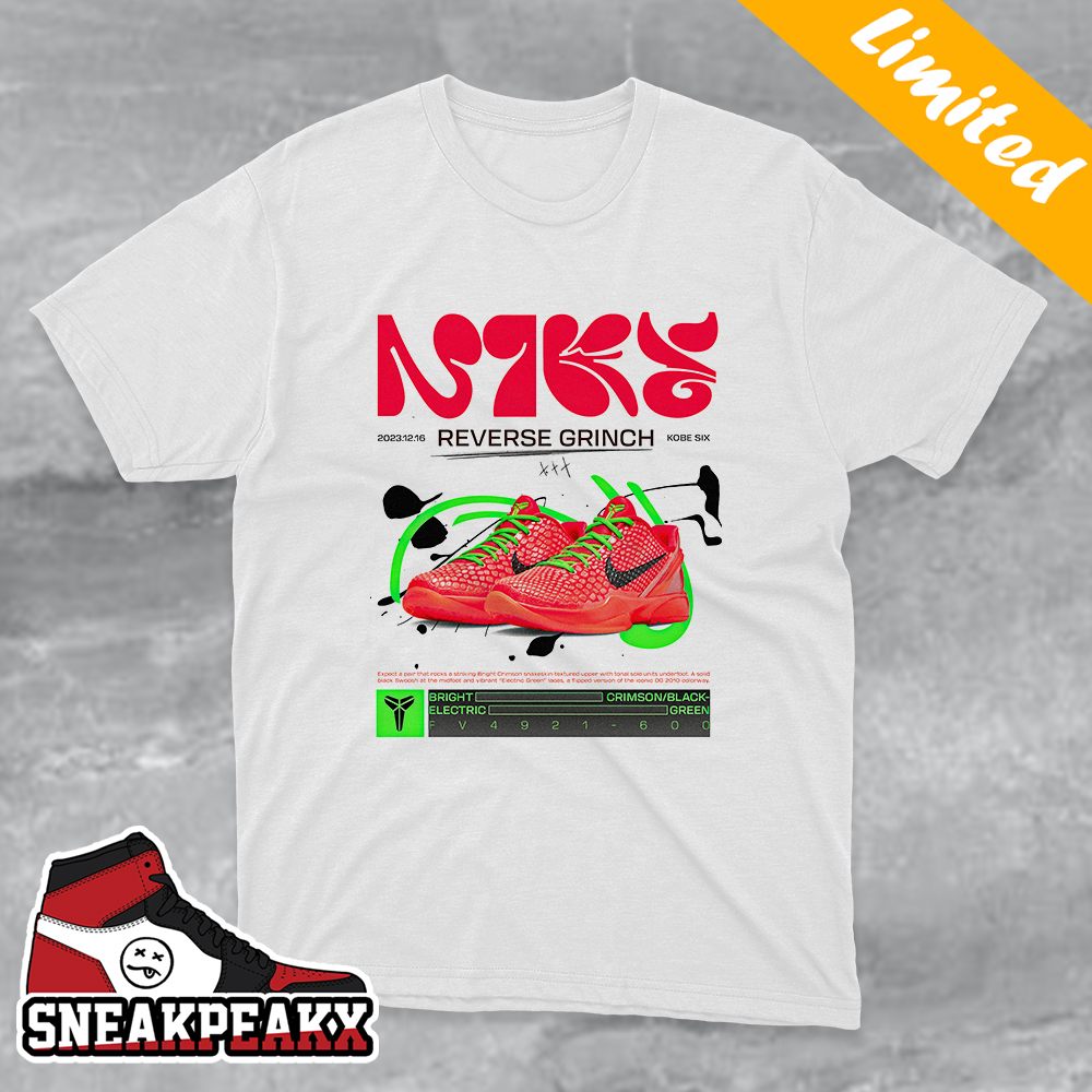 Nike Reverse Grinch Kobe 6 Sneaker T-Shirt