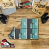 Nike SB Dunk High Spectrum Custom Shape Carpet Sneaker Rug In Living Room