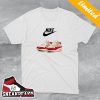 Official Photos Of The Air Jordan 1 High OG Palomino Sneaker T-Shirt