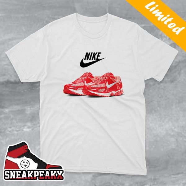 Nike Zoom Vomero 5 University Red Sneaker T-Shirt