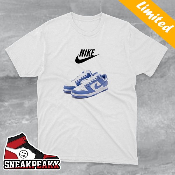 Official Photos Of The Nike Dunk Low Polar Blue Sneaker T-Shirt