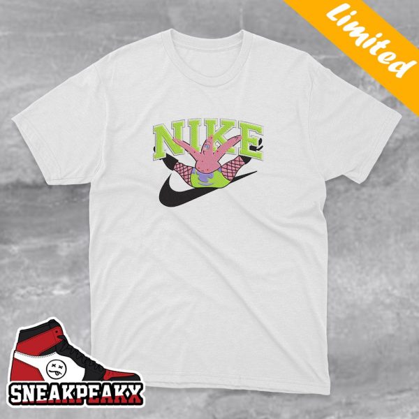 Patrick Star Sexy Funny SpongeBob x Nike Logo T-Shirt
