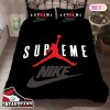 Sneaker Air Jordan Set For Fans Nike Bedding Set