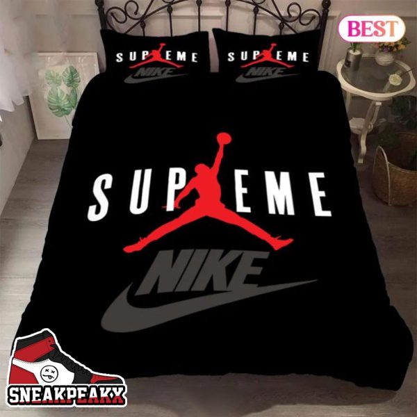 Supreme Nike Hot Bedding Set Luxury Bedroom Decor Nike Bedding Set
