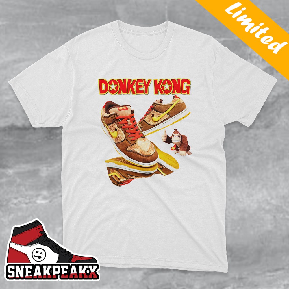 The Donykey Kong x Nike SB Dunk Low Concept Sneaker T-Shirt