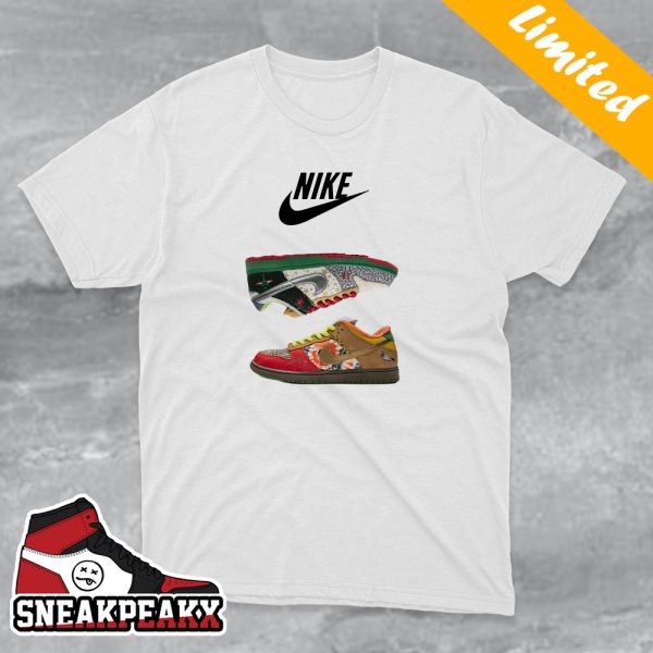 Mia Khalifa in the What The Nike SB Dunk Lows Sneaker T-Shirt