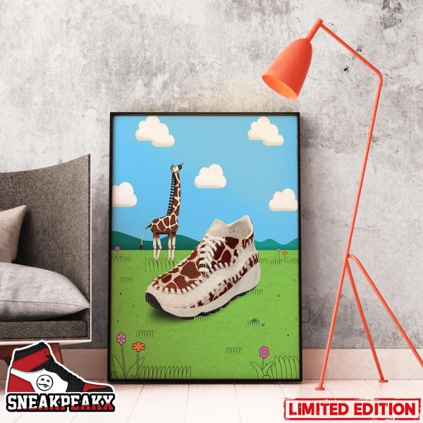 Nike Air Footscape Woven Giraffe Sneaker Home Decor Poster Canvas