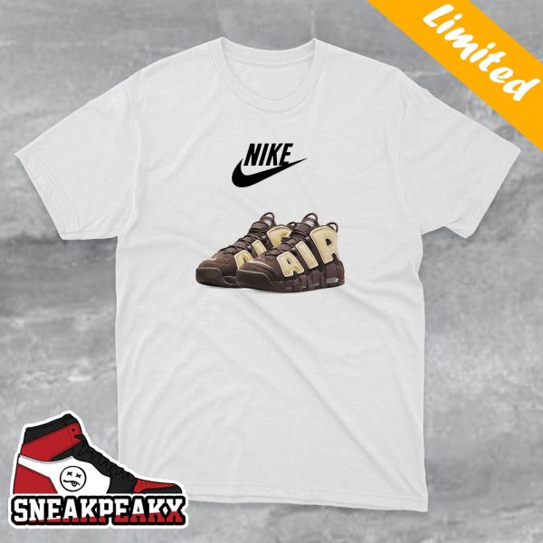 Nike Air More Uptempo Baroque Brown Sesame Pale Ivory Sneaker T-Shirt