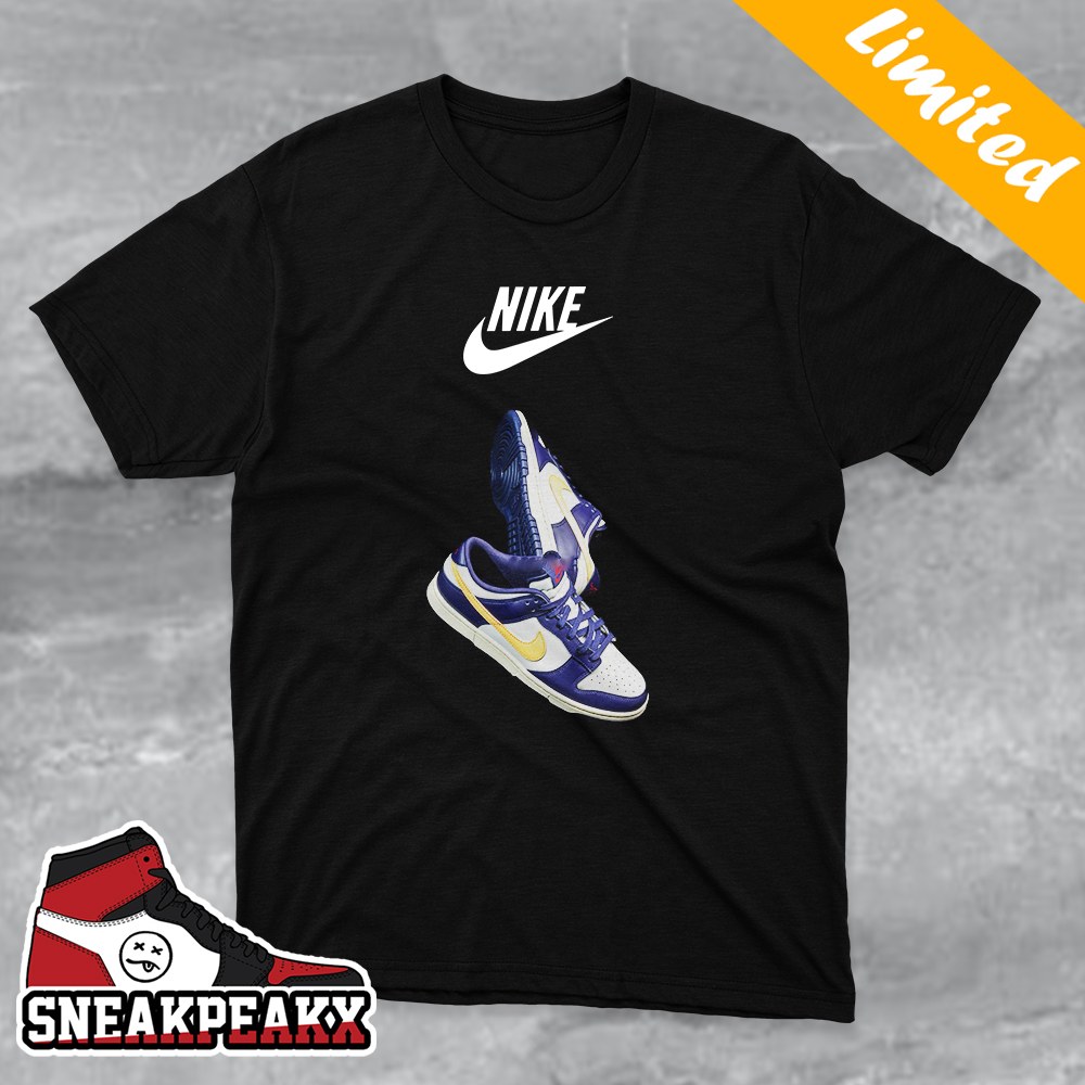 Nike Dunk Low Midnight Navy And Pale Vanilla Sneaker T-Shirt