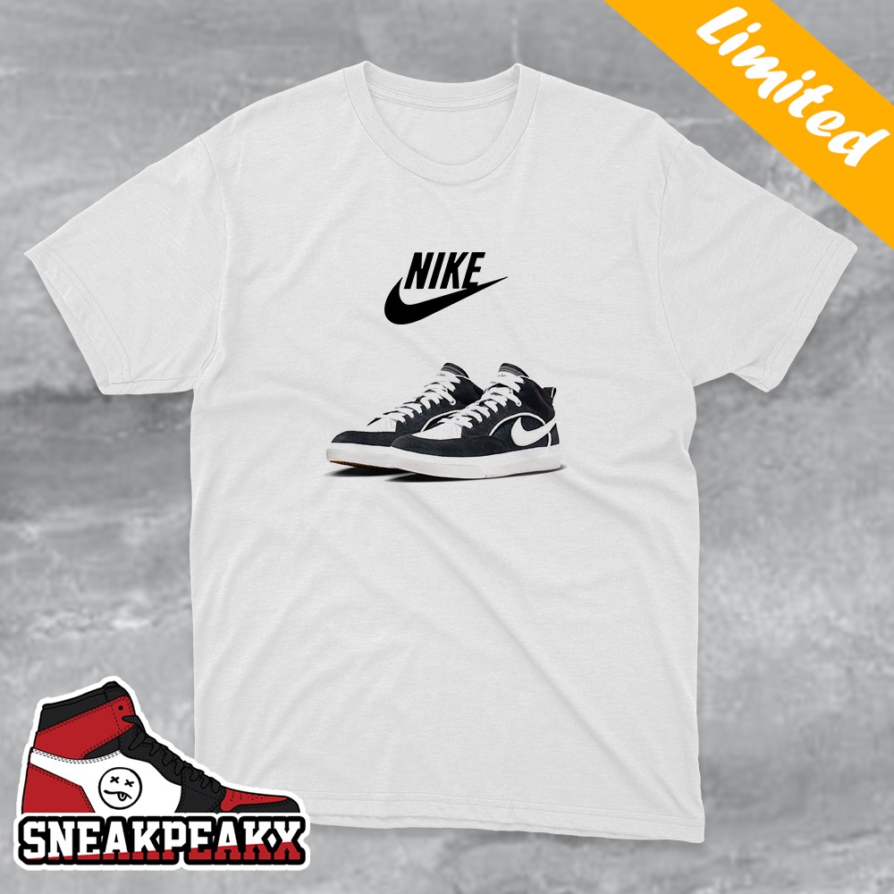 Nike SB React LEO Black Sneaker T-Shirt