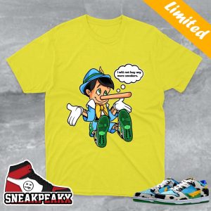 Pinocchio Matching Chunky Dunky Nike SB Sneaker Funny T-shirt