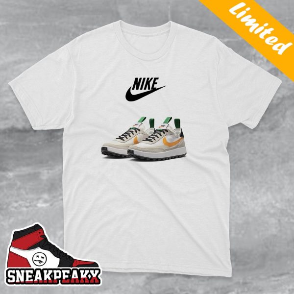Tom Sachs x Nike NikeCraft GPS Pine Green University Gold Official Image Sneaker T-Shirt