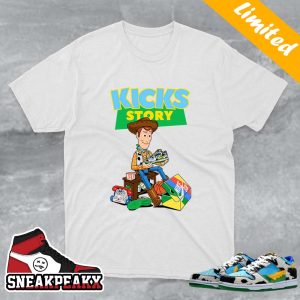 Toy Story Matching Chunky Dunky Kicks Story Nike SB T-shirt