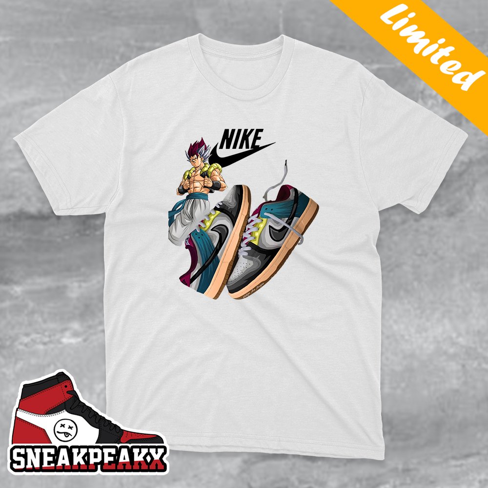 Ultra Ego Gogeta Dragon Ball x Nike Dunk Low Concepts Sneaker T-Shirt